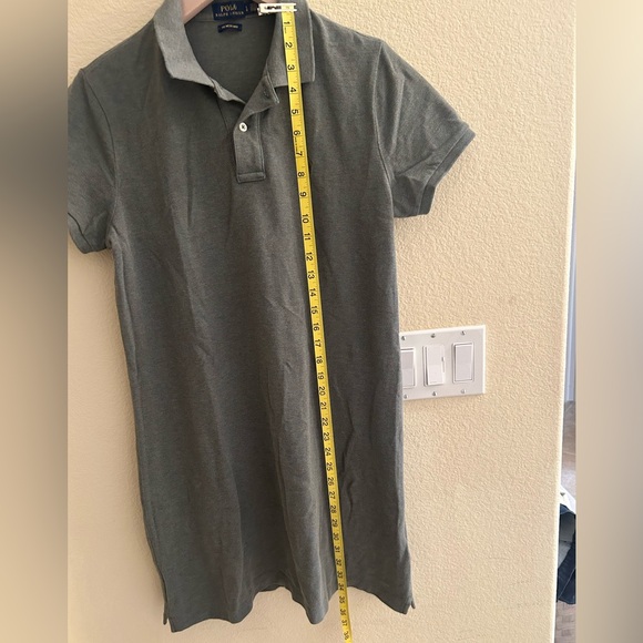 SLIM FIT POLO DRESS Size:M Green - Picture 5 of 5